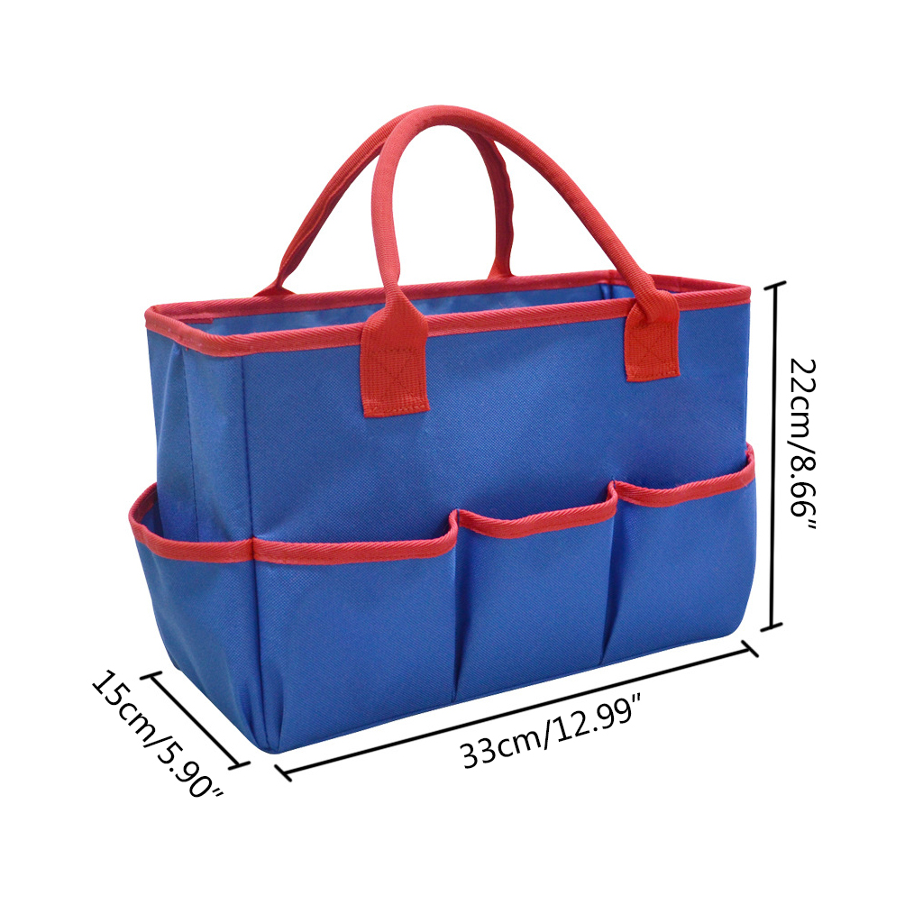 TIERPOP Artist Art Craft Supplies Organizer Bag 6 Pockets Craft Tote Bag  with Handles 